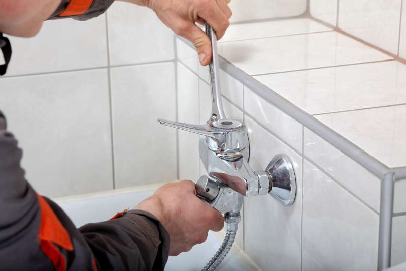 Backflow prevention device installation